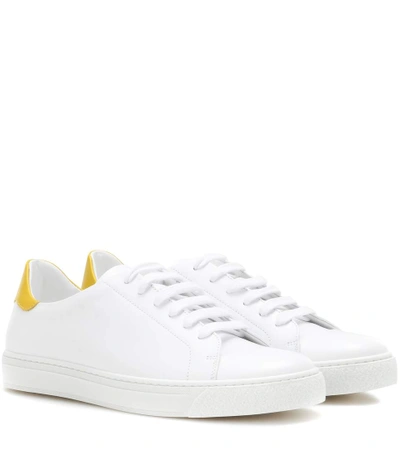 Anya Hindmarch White Leather Wink Trainers