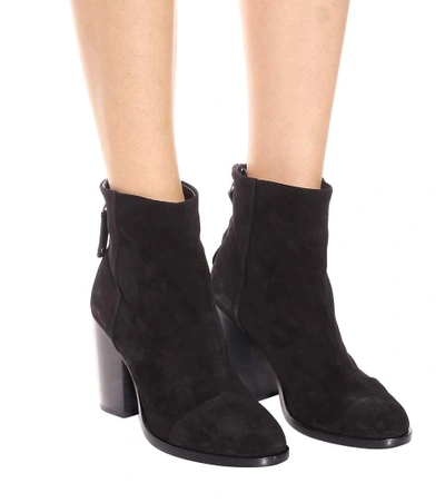 Shop Rag & Bone Ashby Suede Ankle Boots In Llack Suede