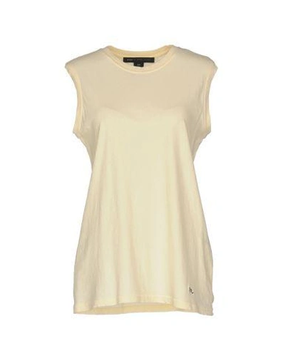 Marc By Marc Jacobs T-shirt In Light Yellow