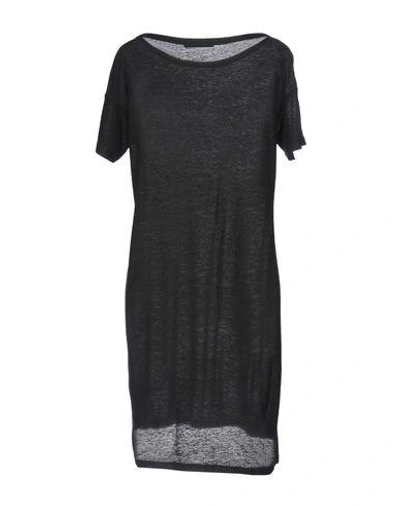 Shop Alexander Wang T Short Dresses In Steel Grey
