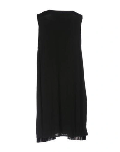 Shop Fuzzi Short Dress In Black