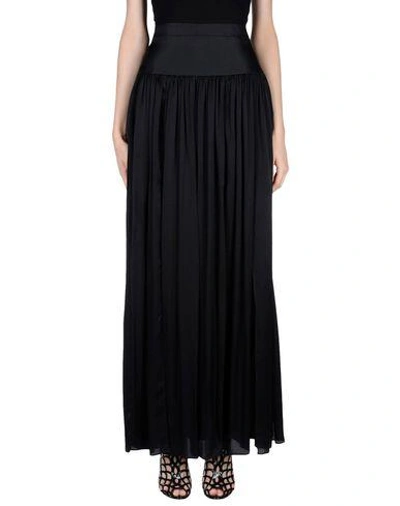 Shop Emanuel Ungaro Maxi Skirts In Black