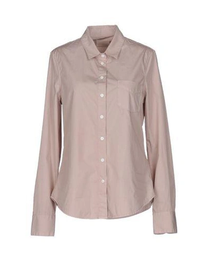 Shop Band Of Outsiders Solid Color Shirts & Blouses In Sand