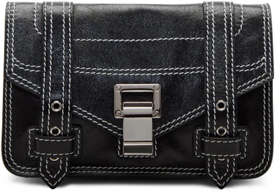 Shop Proenza Schouler Black Mini Ps1 Crossbody Bag