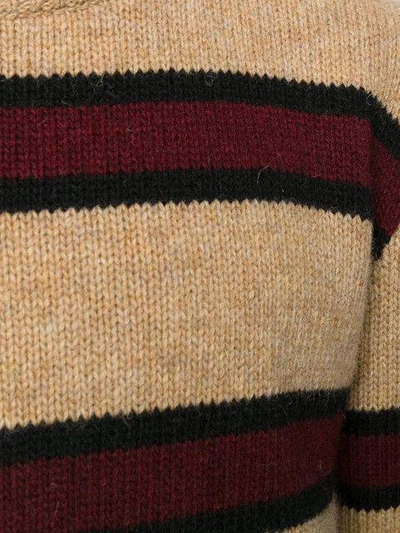 条纹针织毛衣