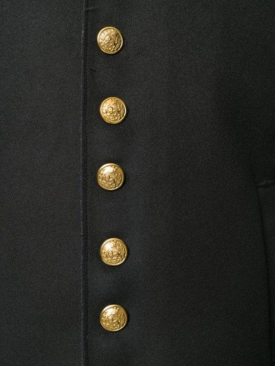 Shop Dolce & Gabbana Buttoned Military Jacket In Black