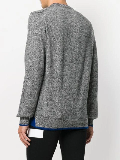 Shop Kenzo Pullover Mit Logo-stickerei In Grey