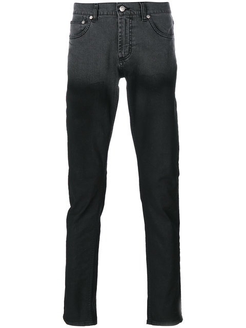 Alexander Mcqueen Men's Denim Skinny Jeans In Black | ModeSens