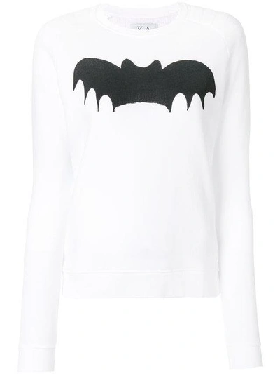 Shop Zoe Karssen Bat Print Sweatshirt - White