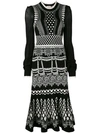 TEMPERLEY LONDON Silvermist jacquard knit midi dress,17ASVK5198412131070