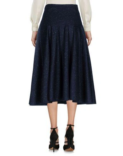 Shop Vionnet 3/4 Length Skirts In Dark Blue