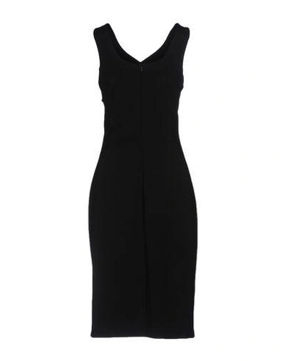 Shop Trussardi Knee-length Dress In Black