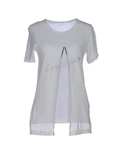 Shop Yohji Yamamoto T-shirts In White