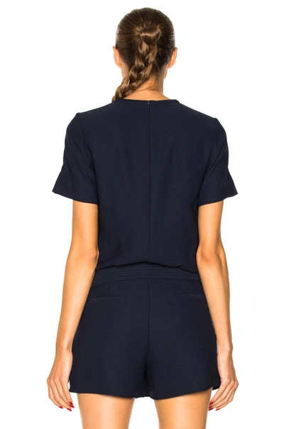 Carven Belted Top In Blue | ModeSens