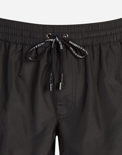 Shop Dolce & Gabbana Short Swimming Trunks In Black