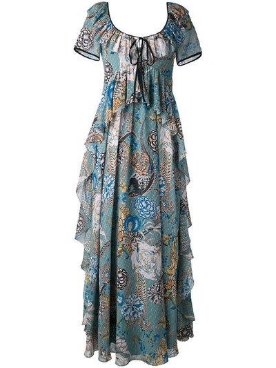 Temperley London Shire Printed Long Dress