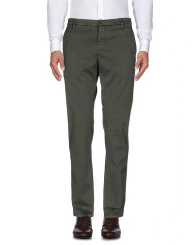 Shop Dondup Pants In Military Green
