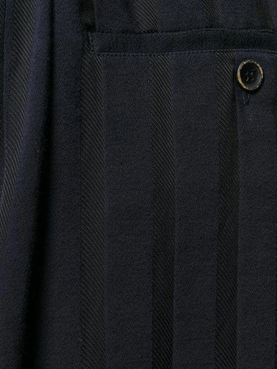 Shop Uma Wang Cropped Trousers In Blue
