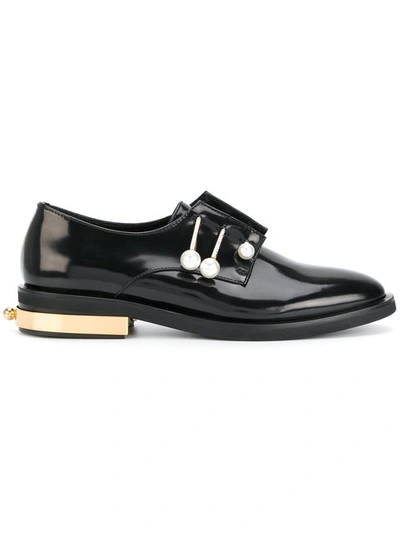 Coliac Pearl Detail Loafers In Black