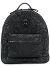 VERSACE Baroque embroidered backpack,DBFF269DNATBA12233641