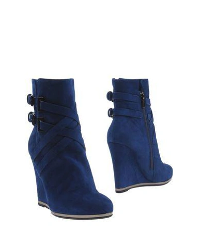 Shop Le Silla Ankle Boot In Blue