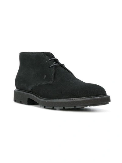 Shop Tod's Lace-up Boots - Black