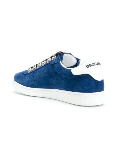 Shop Dsquared2 Barney Sneakers In Blue