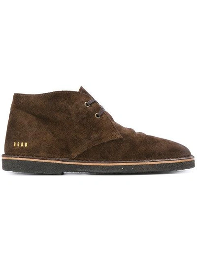 Shop Golden Goose City Desert Boots In Brown