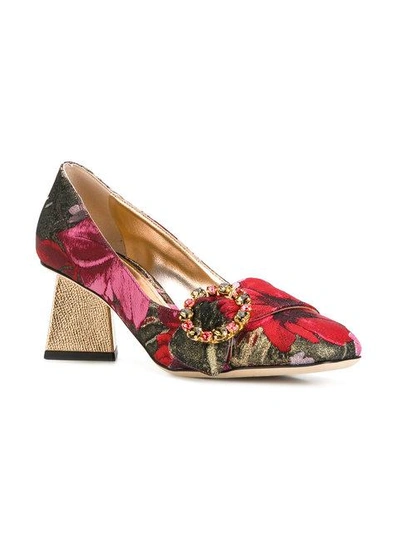 Shop Dolce & Gabbana Jackie Pumps In Multicolour