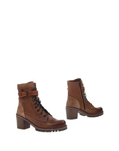 Shop Manas Ankle Boots In Brown
