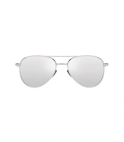 Shop Le Specs Platinum Imperium Sunglasses