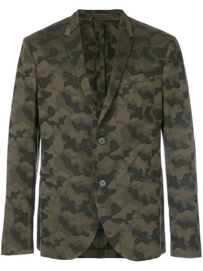 Shop Neil Barrett Camouflage Blazer