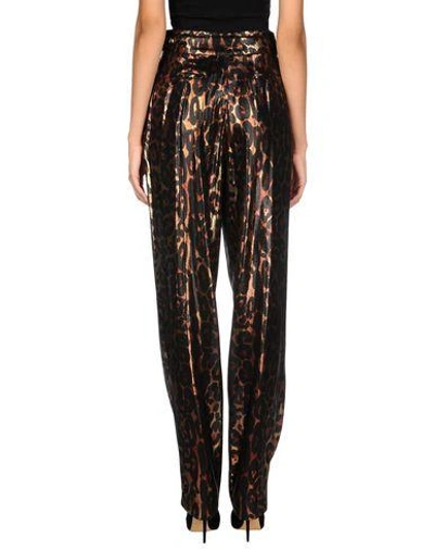 Shop Lanvin Casual Pants In Gold