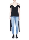 ELLERY 'Beaumont' chain V-neck tie sleeve satin camisole