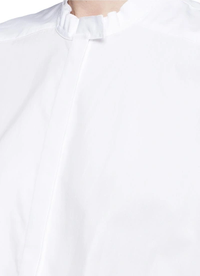 Shop Ellery 'clef' Balloon Sleeve Pleated Waist Poplin Shirt