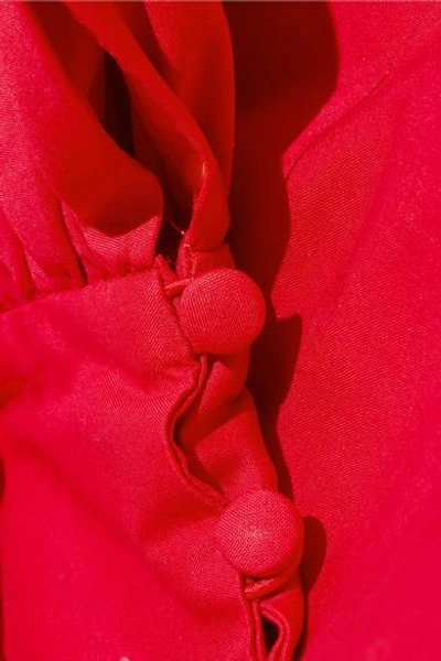 Shop Rosie Assoulin Swash Buckler Oversized Cotton-poplin Top