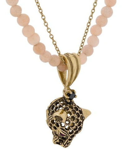 Iosselliani Puro Cheetah Necklace - Metallic In Metallic