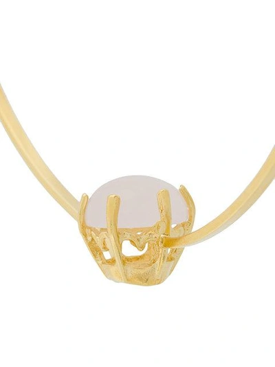 Iosselliani Puro Reversed Hoop Earrings - Metallic In Metallic