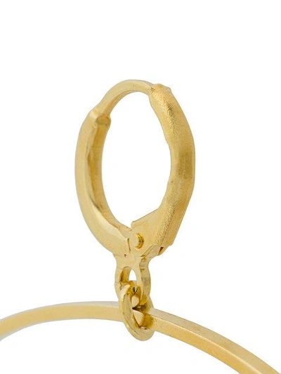 Iosselliani Puro Reversed Hoop Earrings - Metallic In Metallic