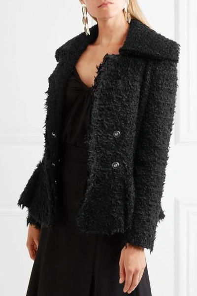 Shop Alexander Mcqueen Bouclé Peplum Jacket