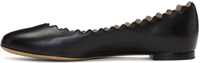 Shop Chloé Black Lauren Ballerina Flats