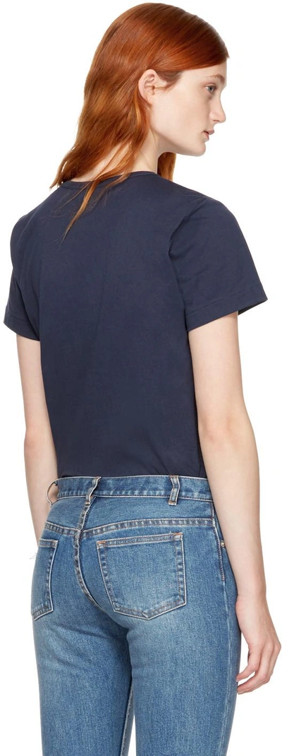 Shop Apc A.p.c. Navy V.p.c. T-shirt In Iak Dark Navy