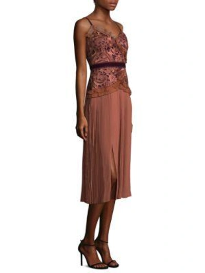 Shop Three Floor Klick Embroidered Lace Shift Dress In Bombay Bro