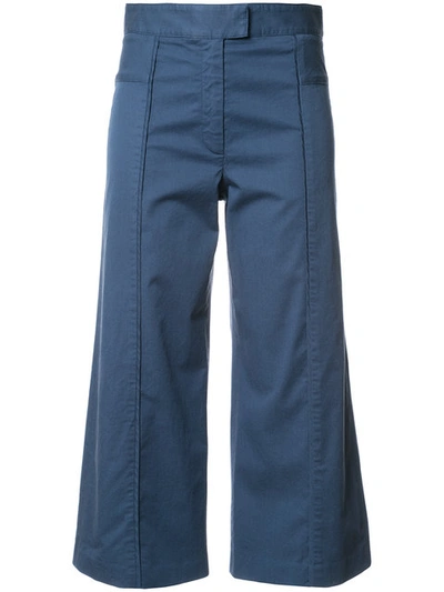 Veronica Beard Cropped Flared Trousers