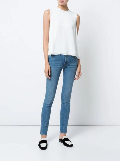 Shop Khaite Classic Skinny Jeans In Blue