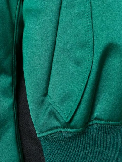 Shop N°21 Fringed Details Bomber Jacket In Green