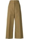 Marni Cropped Flared Trousers - Brown