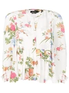 Isabel Marant Ivia Floral-printed Silk Top In Ecru