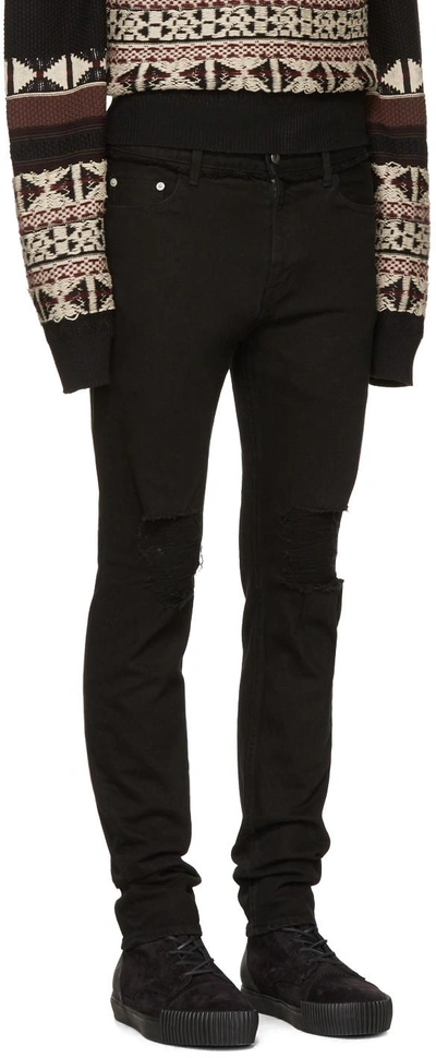 Christian Dada Distressed Slim-fit Jeans