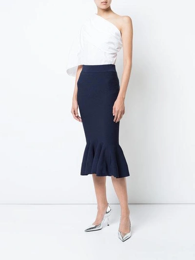 Shop Jonathan Simkhai Peplum Midi Skirt